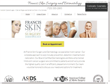 Tablet Screenshot of francisskin.com